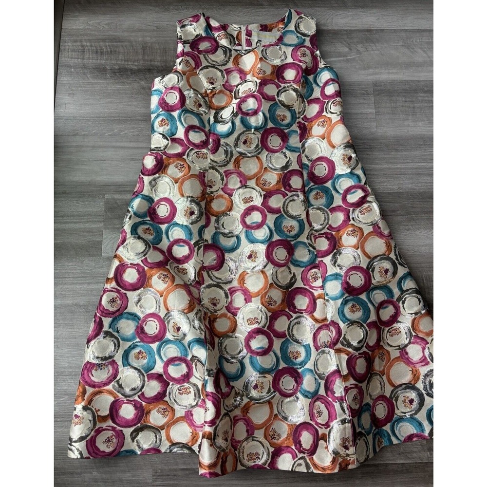 Dresses by Nubiano Women’s Metallic Circle Dress Size 18W Plus Fit Flare